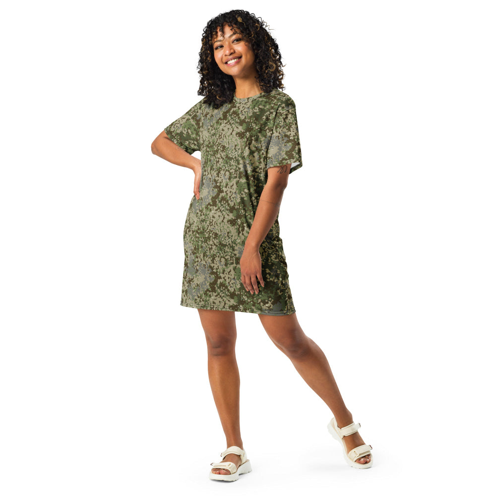 German Multitarn CAMO T-shirt dress - Womens T-Shirt Dress