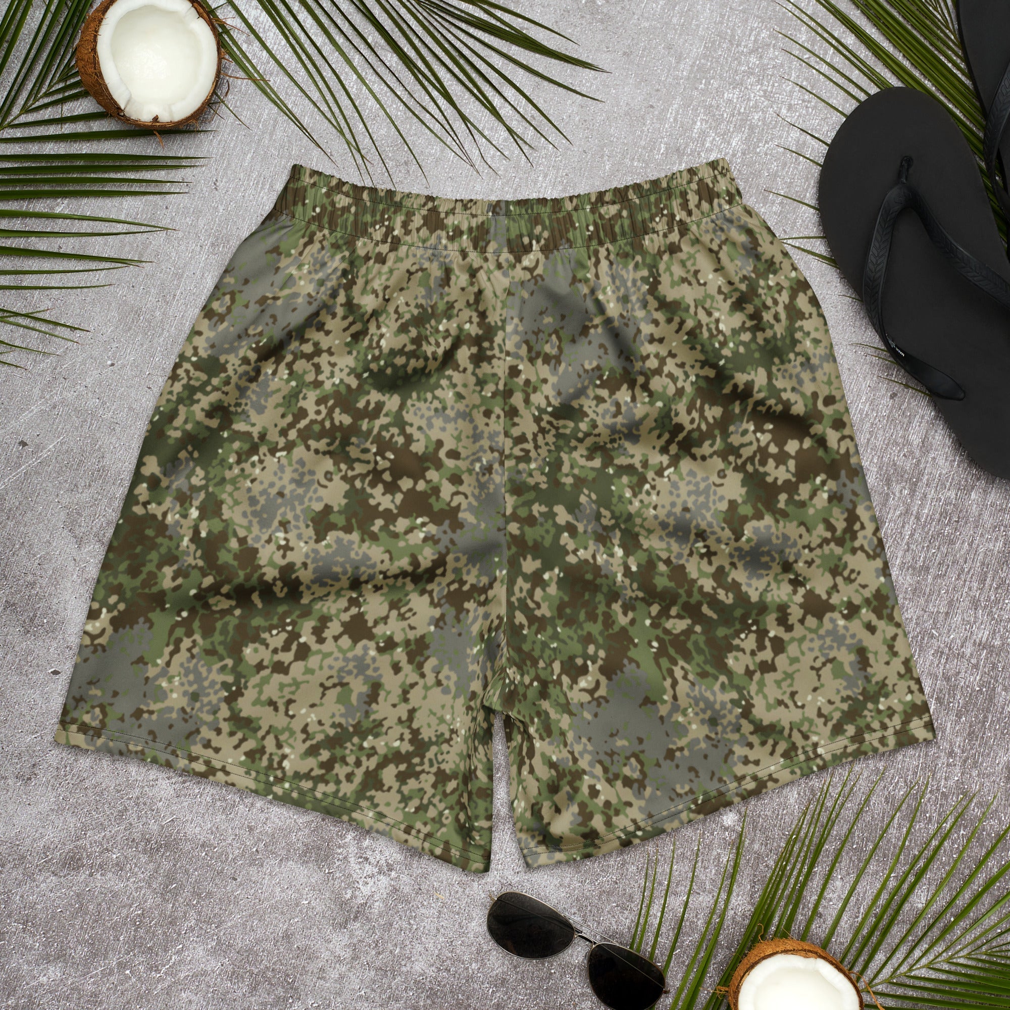 CAMO HQ - German Multitarn CAMO Unisex Athletic Long Shorts