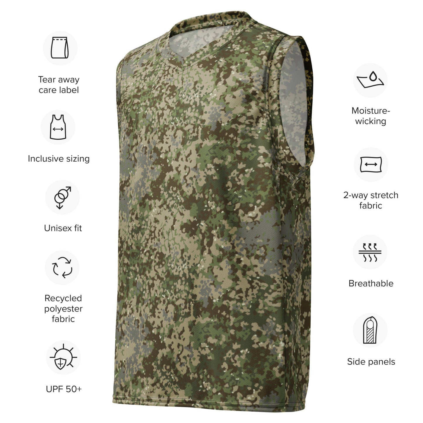 German Multitarn CAMO unisex basketball jersey - Basketball Jerseys