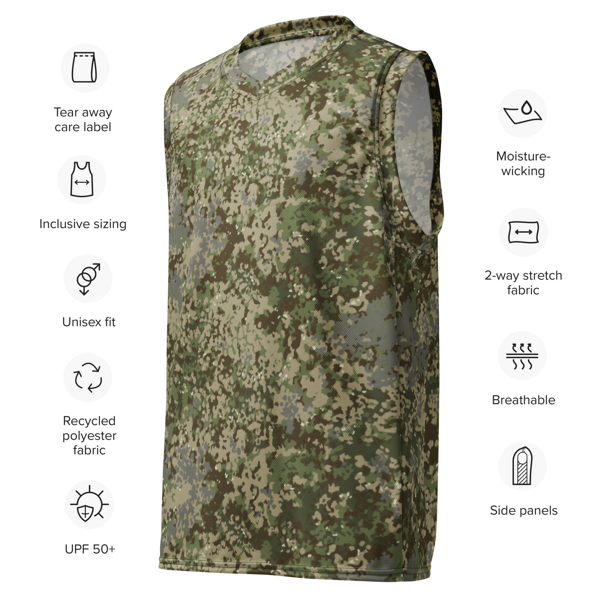 German Multitarn CAMO unisex basketball jersey - Basketball Jerseys