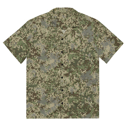 German Multitarn CAMO Unisex Short-Sleeve Button Shirt - 2XS