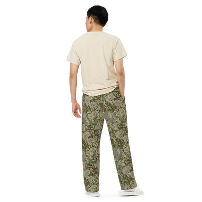 German Multitarn CAMO unisex wide-leg pants - Unisex Wide-Leg Pants