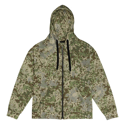 German Multitarn CAMO Unisex zip hoodie - 2XS - Zip Hoodie