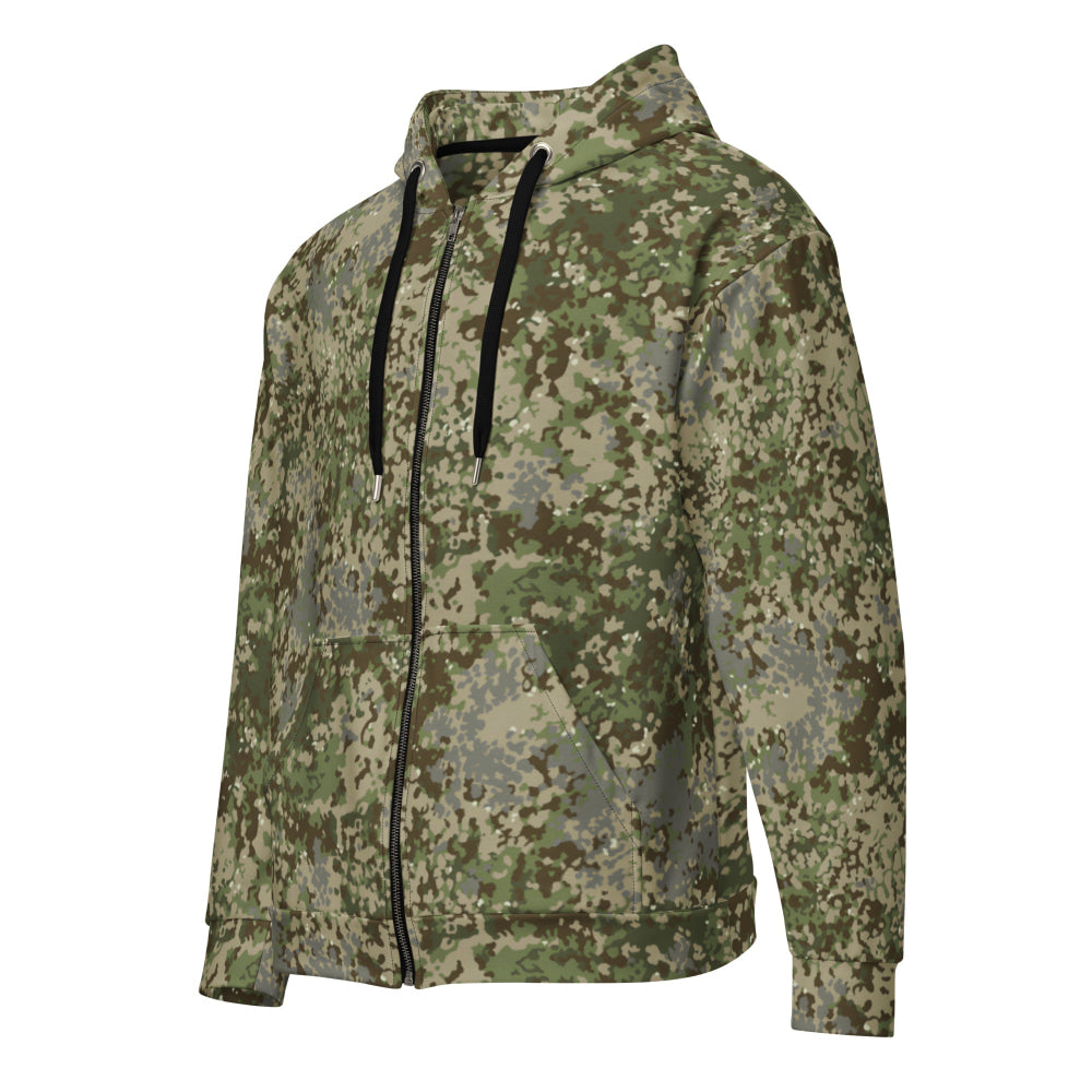 German Multitarn CAMO Unisex zip hoodie - Zip Hoodie