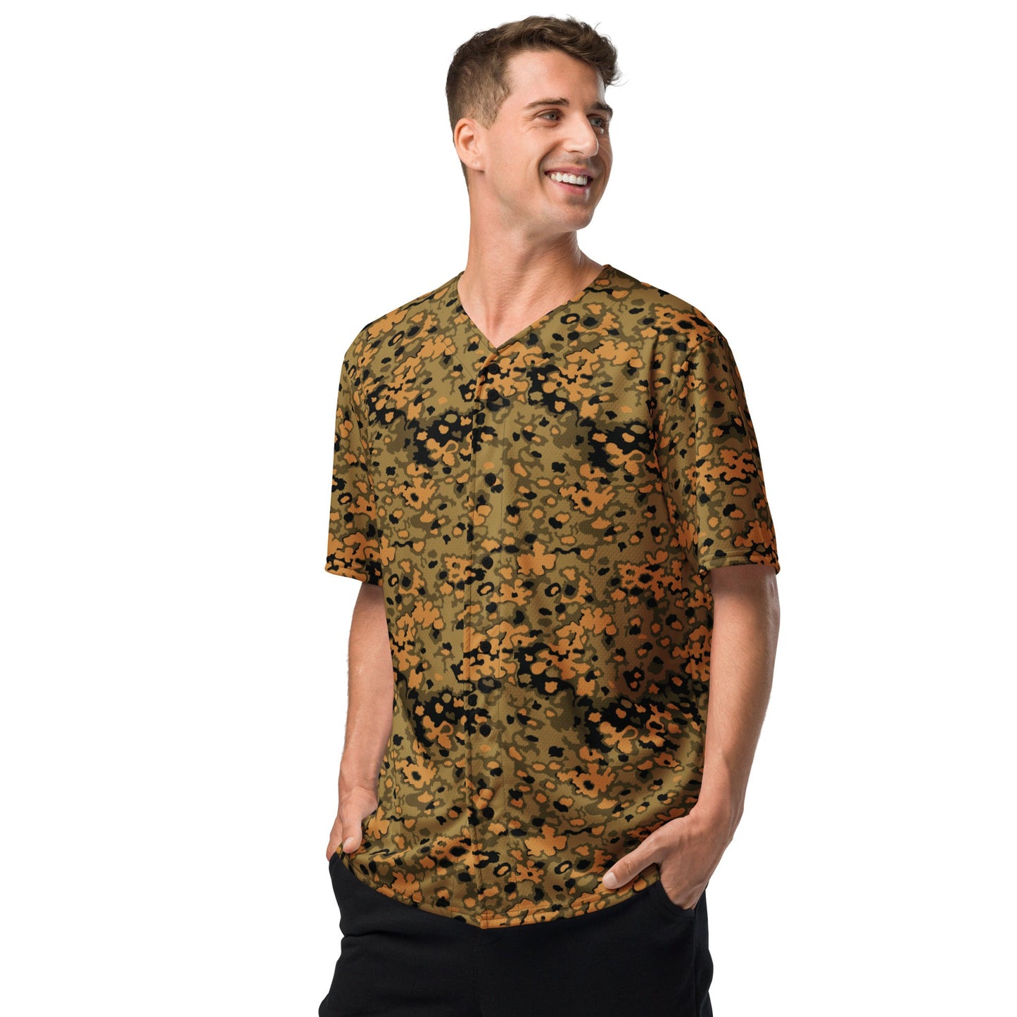 German Oak Leaf Eichenlaubmuster Autumn CAMO baseball jersey - Baseball Jerseys