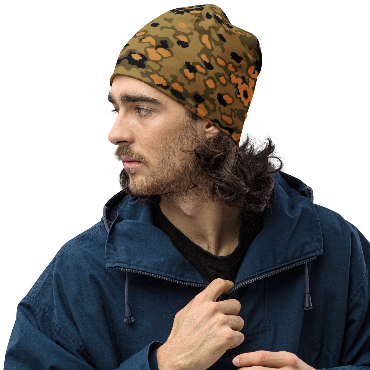 German Oak Leaf Eichenlaubmuster Autumn CAMO Beanie - S - Beanies