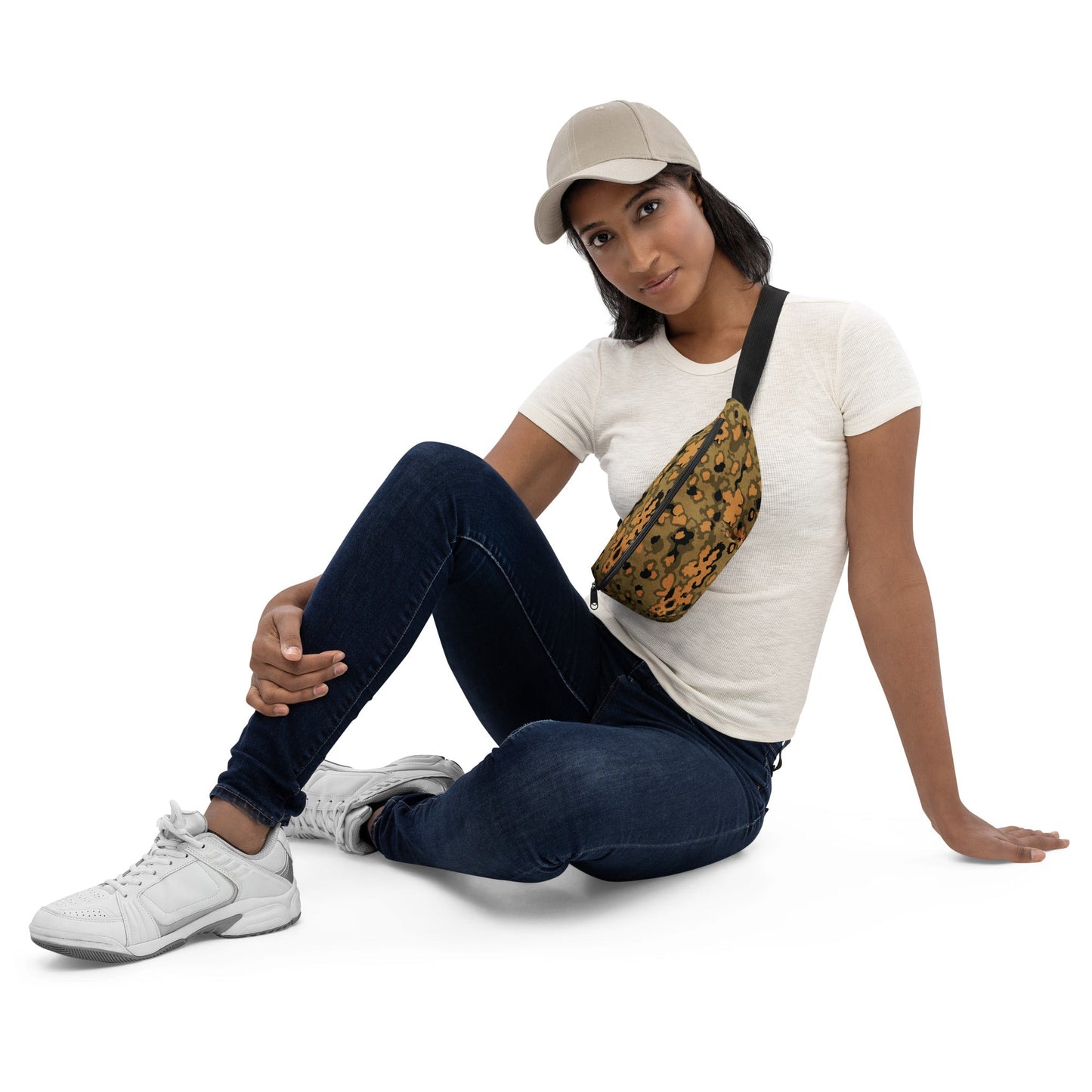 German Oak Leaf Eichenlaubmuster Autumn CAMO Fanny Pack