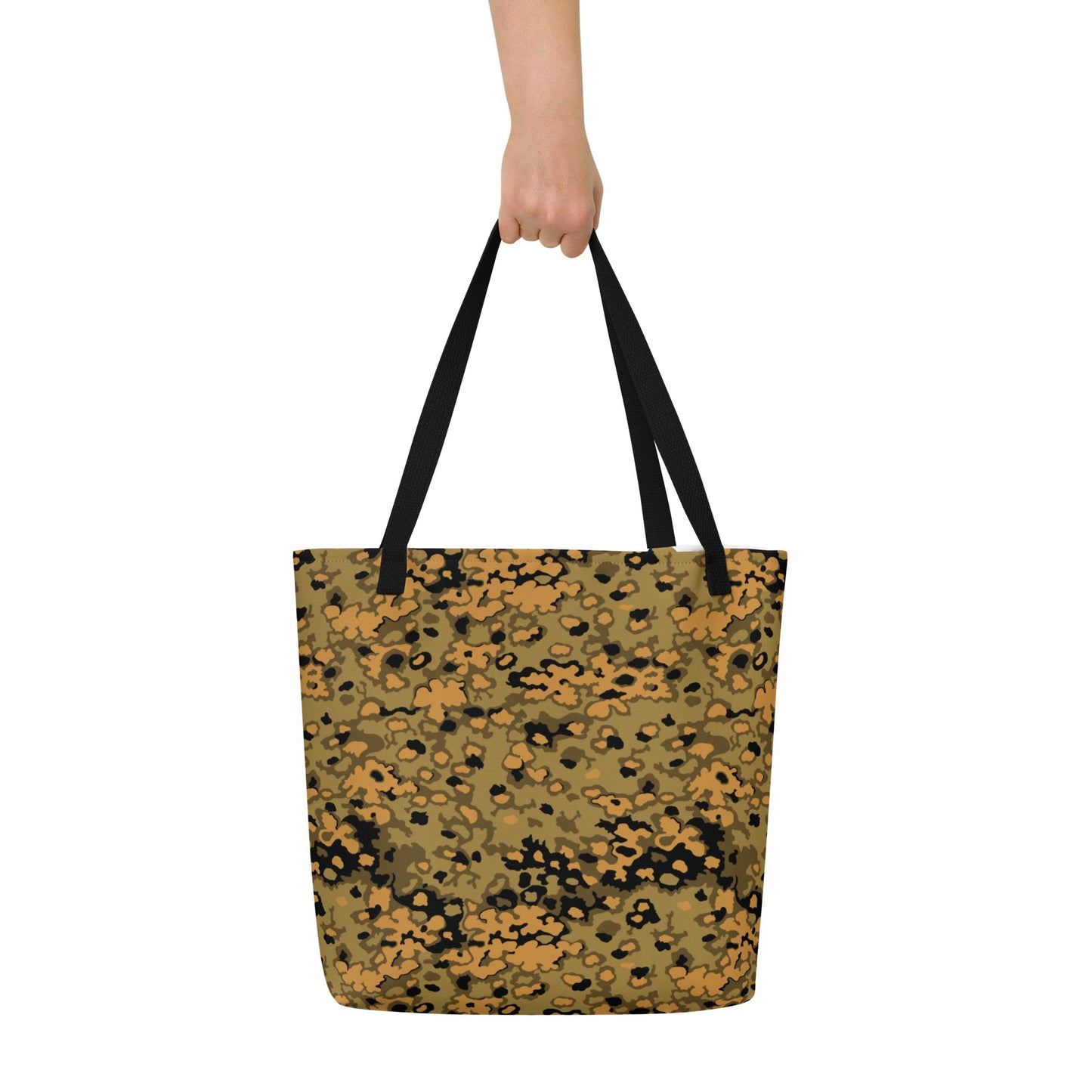 German Oak Leaf Eichenlaubmuster Autumn CAMO Large Tote Bag