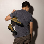 Oak Leaf Eichenlaubmuster Autumn CAMO Mens High-Top Canvas Shoes