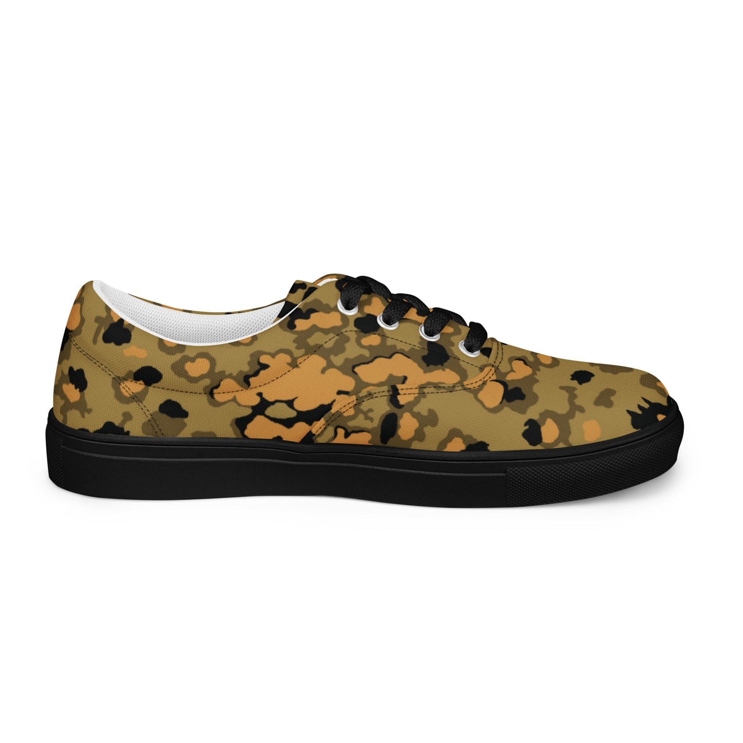 German Oak Leaf Eichenlaubmuster Autumn CAMO Mens Lace-Up Canvas Shoes - Lace-up