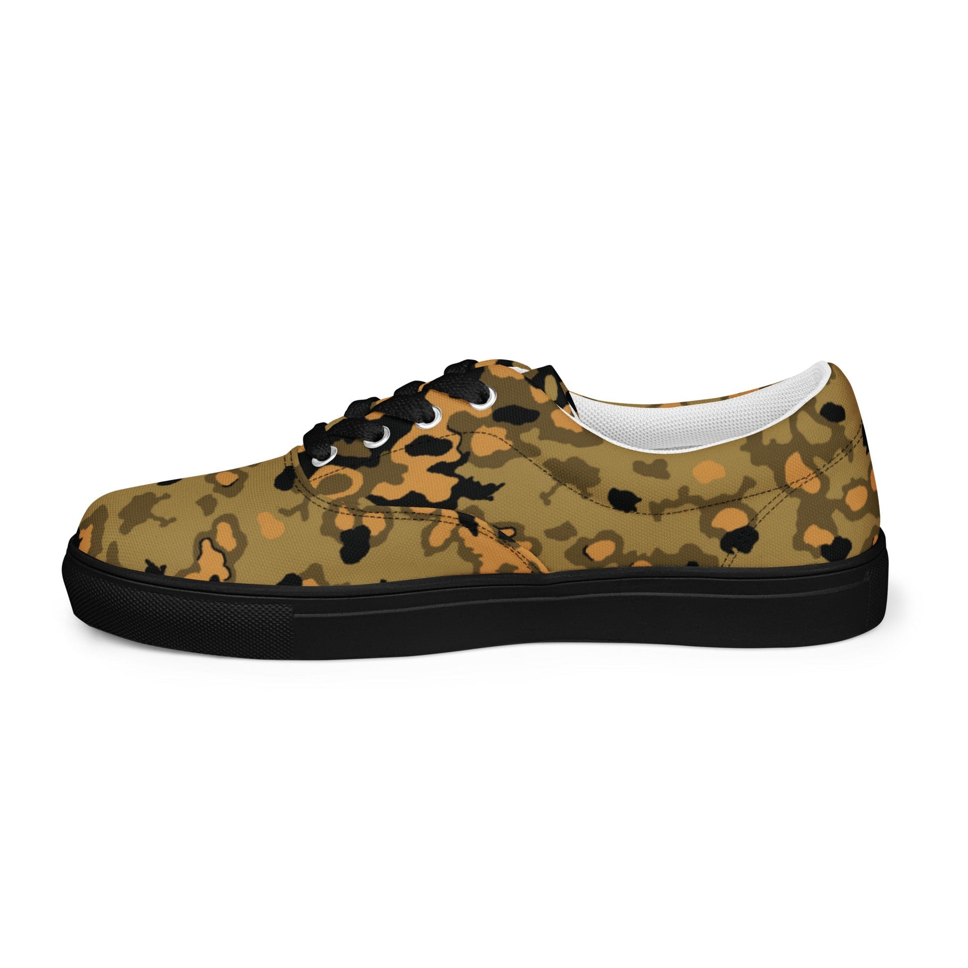 German Oak Leaf Eichenlaubmuster Autumn CAMO Mens Lace-Up Canvas Shoes - Lace-up