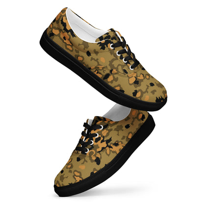 German Oak Leaf Eichenlaubmuster Autumn CAMO Mens Lace-Up Canvas Shoes - Lace-up