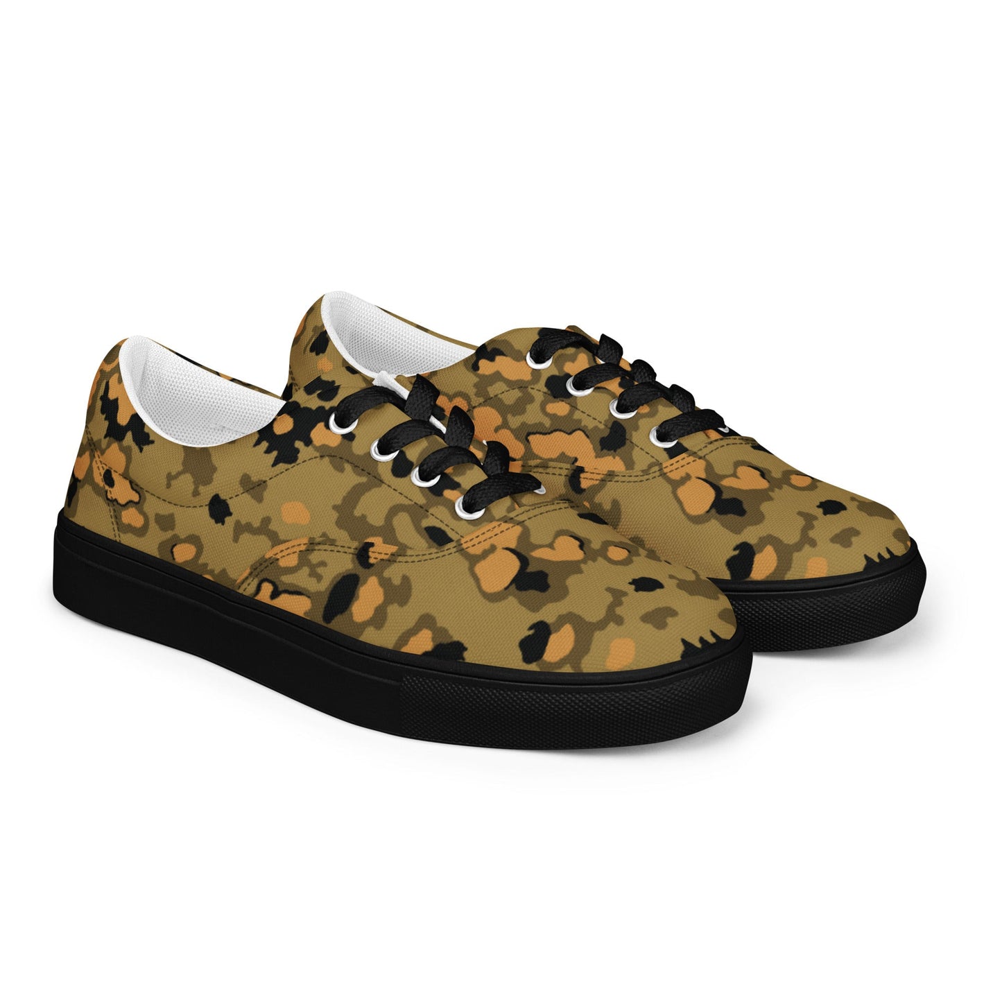 German Oak Leaf Eichenlaubmuster Autumn CAMO Mens Lace-Up Canvas Shoes - Lace-up