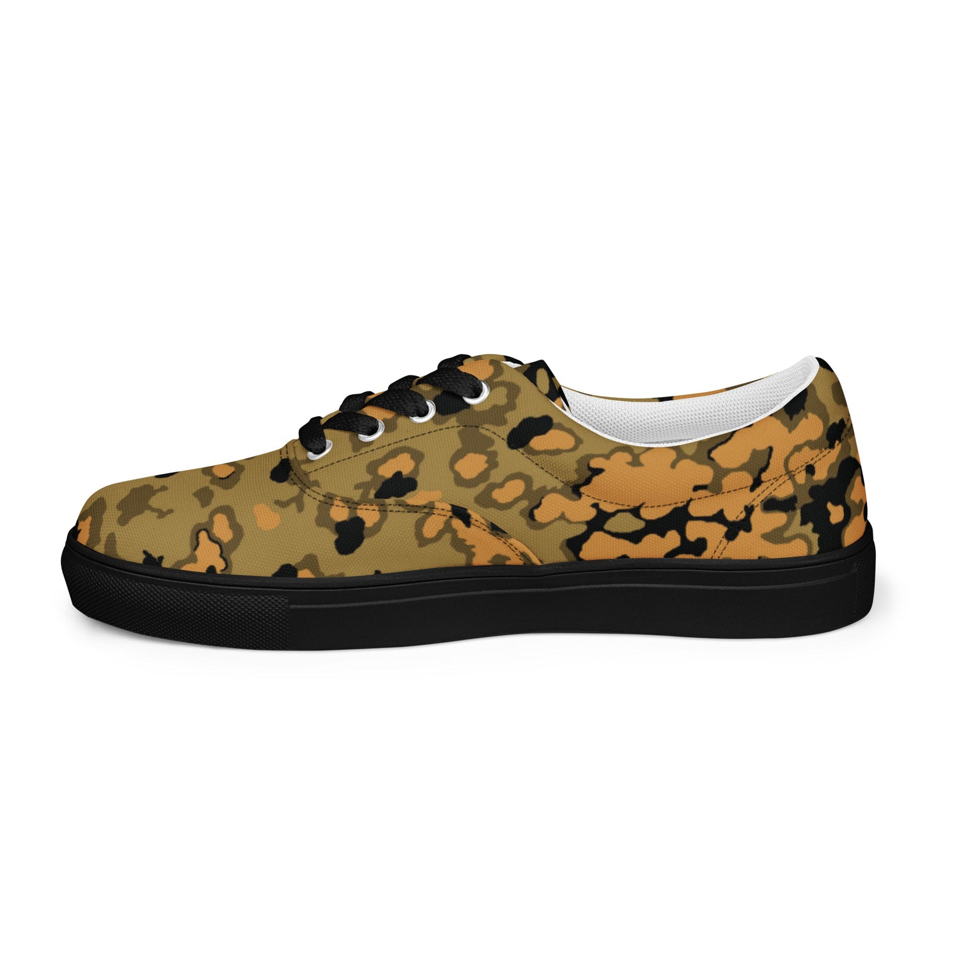 German Oak Leaf Eichenlaubmuster Autumn CAMO Mens Lace-Up Canvas Shoes - Lace-up