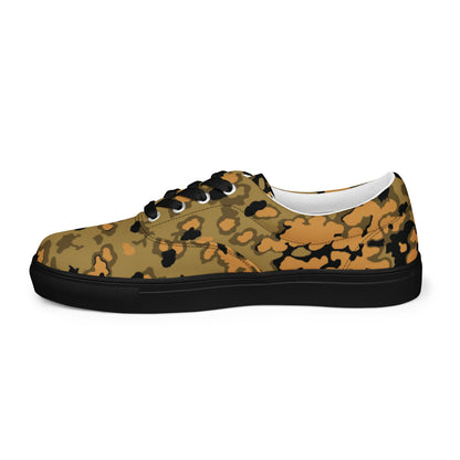 German Oak Leaf Eichenlaubmuster Autumn CAMO Mens Lace-Up Canvas Shoes - Lace-up