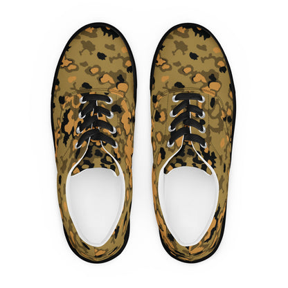 German Oak Leaf Eichenlaubmuster Autumn CAMO Mens Lace-Up Canvas Shoes - Lace-up