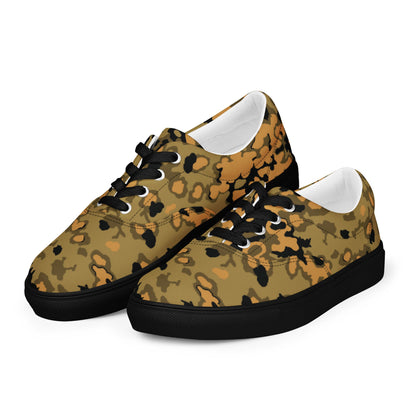 German Oak Leaf Eichenlaubmuster Autumn CAMO Mens Lace-Up Canvas Shoes - Lace-up