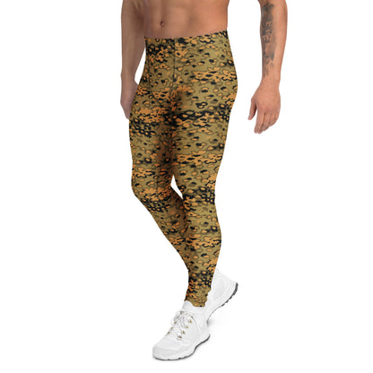 German Oak Leaf Eichenlaubmuster Autumn CAMO Mens Leggings