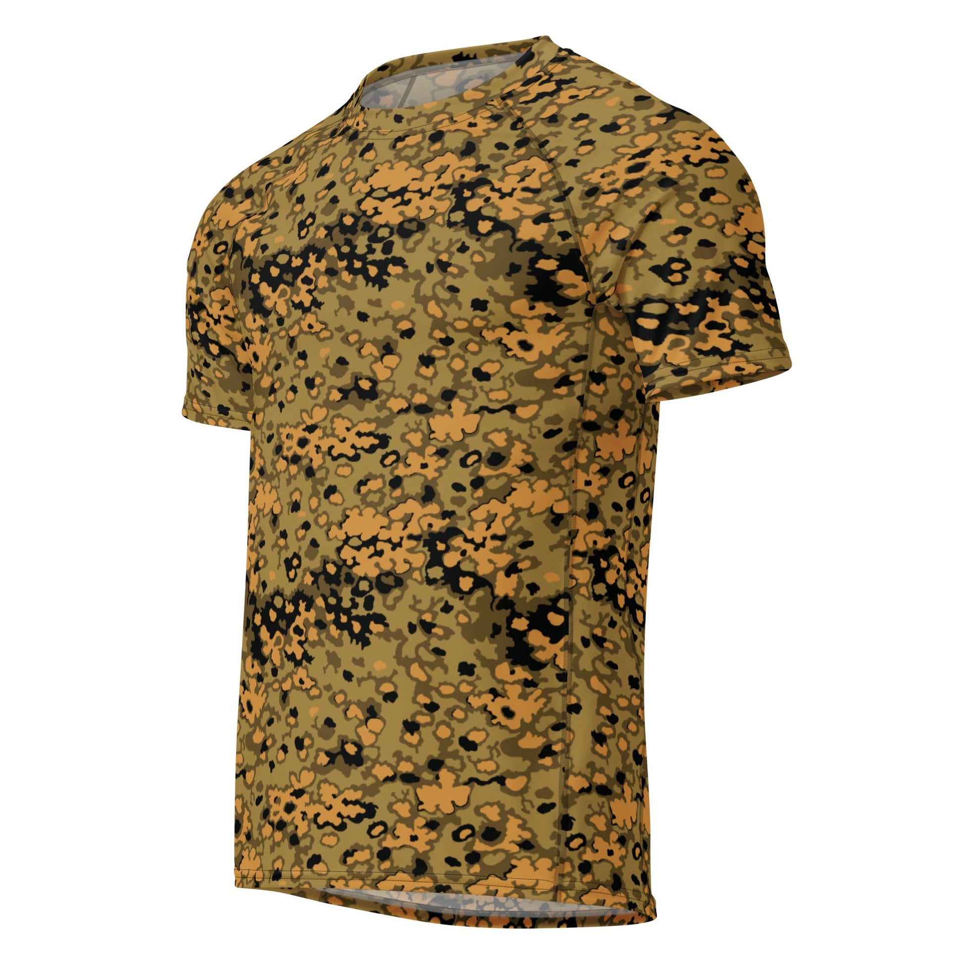 German Oak Leaf Eichenlaubmuster Autumn CAMO Mens Short-Sleeve Rash Guard