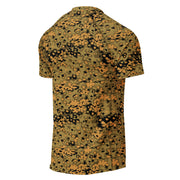 Oak Leaf Eichenlaubmuster Autumn CAMO Mens Short-Sleeve Rash Guard - SS