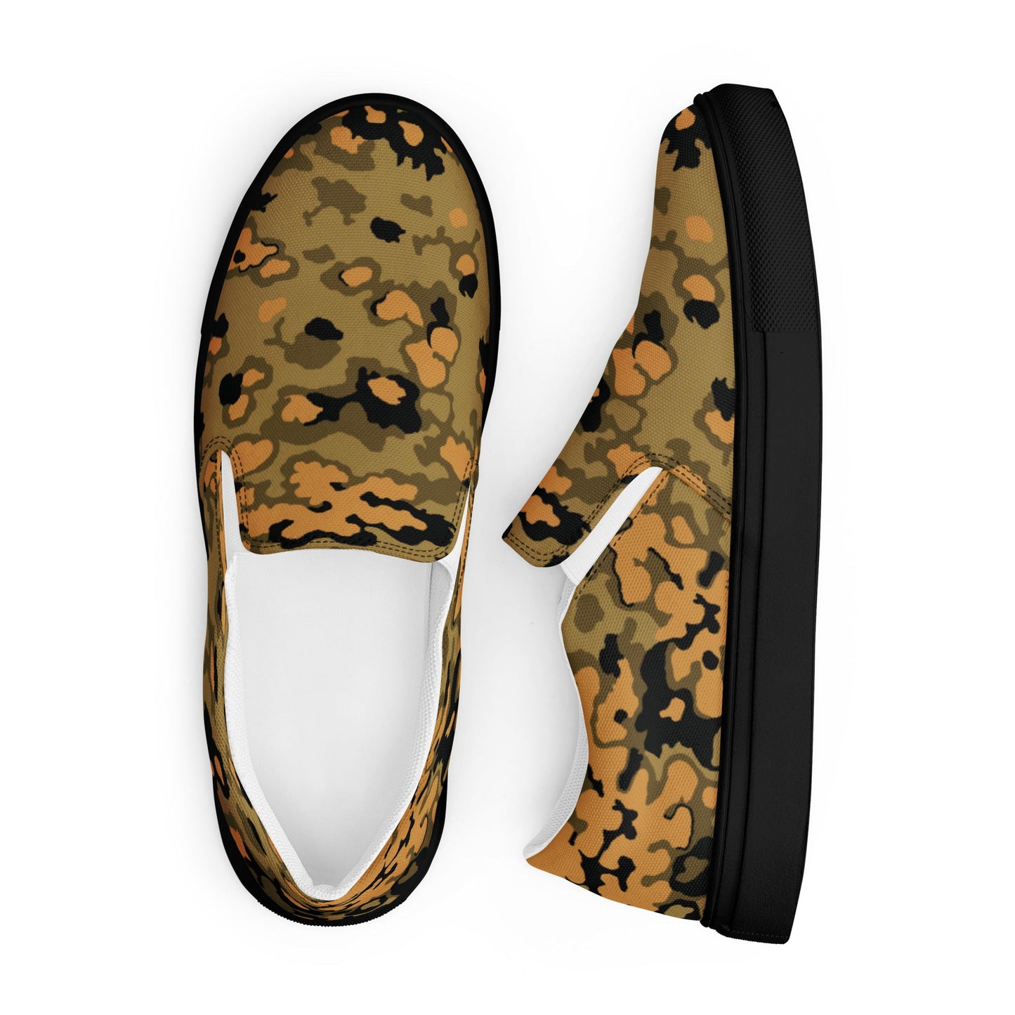 German Oak Leaf Eichenlaubmuster Autumn CAMO Mens Slip-On Canvas Shoes