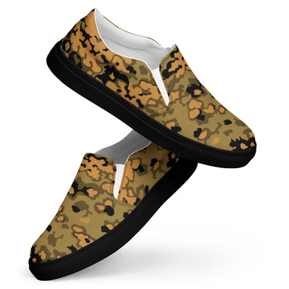 German Oak Leaf Eichenlaubmuster Autumn CAMO Mens Slip-On Canvas Shoes