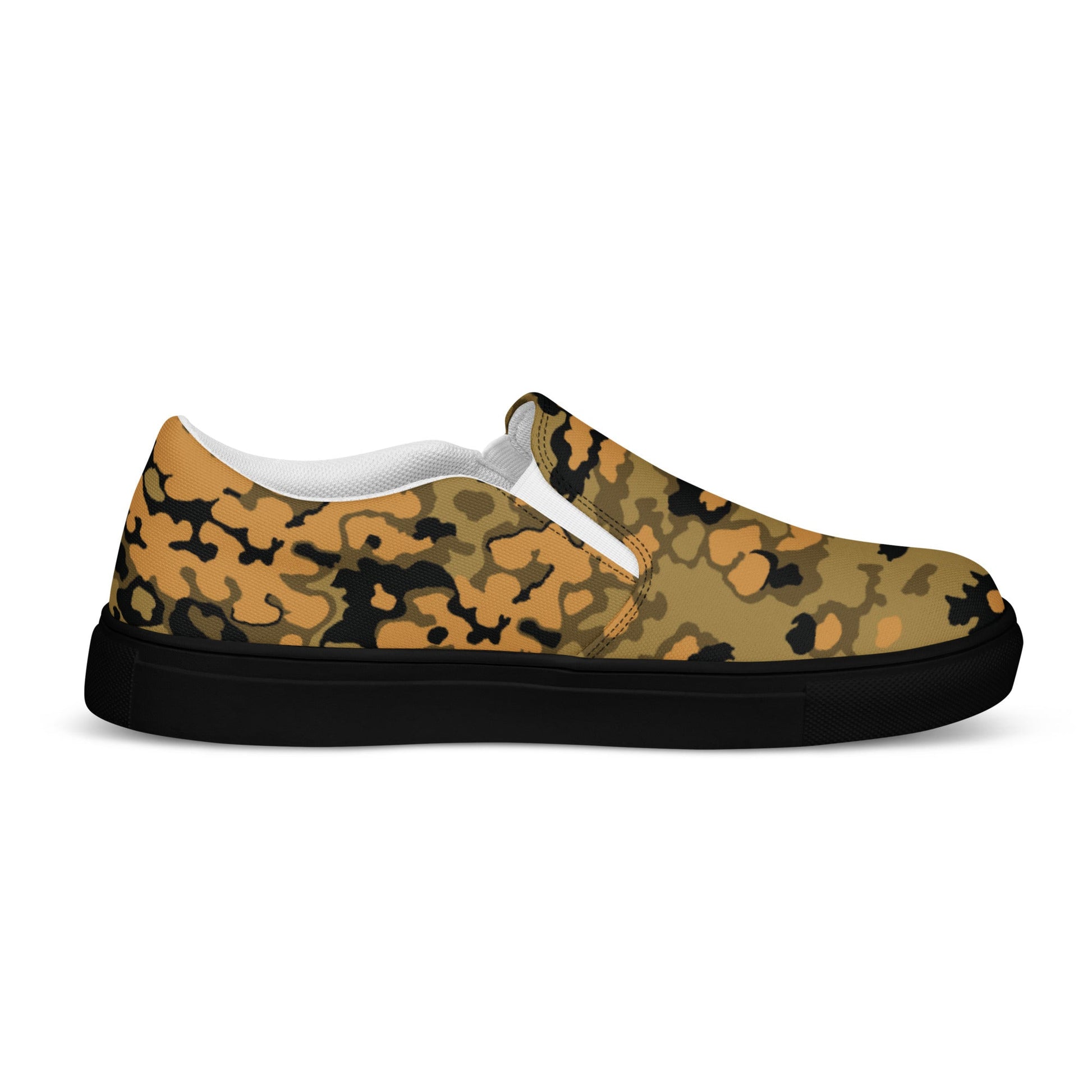 German Oak Leaf Eichenlaubmuster Autumn CAMO Mens Slip-On Canvas Shoes