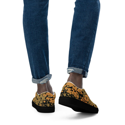 German Oak Leaf Eichenlaubmuster Autumn CAMO Mens Slip-On Canvas Shoes
