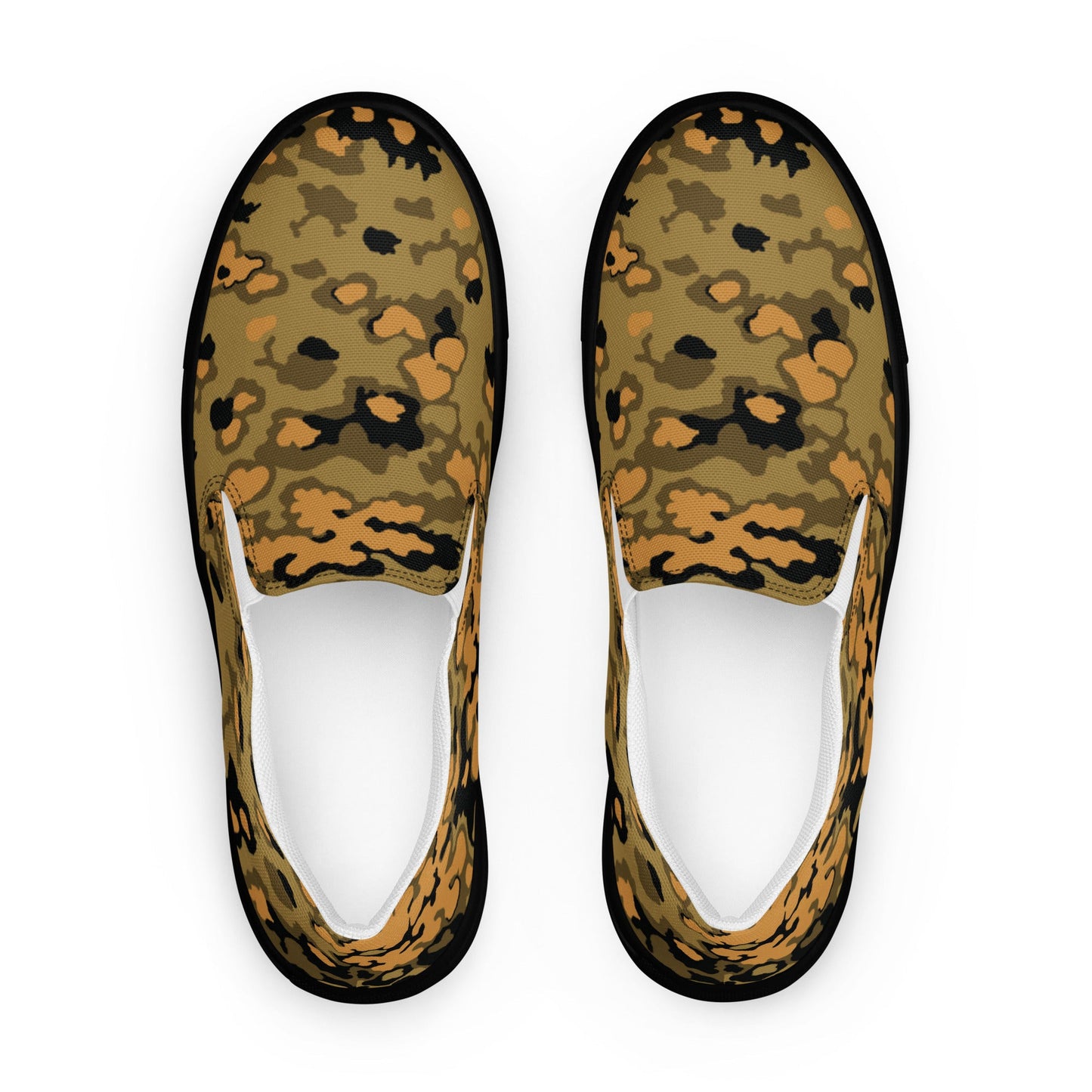 German Oak Leaf Eichenlaubmuster Autumn CAMO Mens Slip-On Canvas Shoes