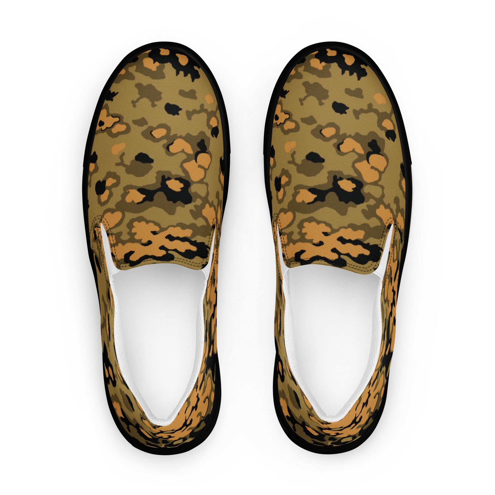 German Oak Leaf Eichenlaubmuster Autumn CAMO Mens Slip-On Canvas Shoes