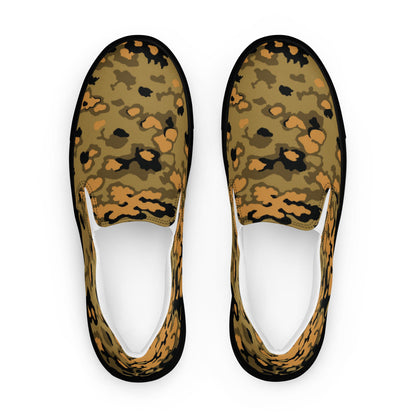 German Oak Leaf Eichenlaubmuster Autumn CAMO Mens Slip-On Canvas Shoes