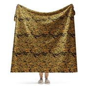 Oak Leaf Eichenlaubmuster Autumn CAMO Sherpa Blanket - 60″×80″