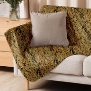Oak Leaf Eichenlaubmuster Autumn CAMO Sherpa Blanket