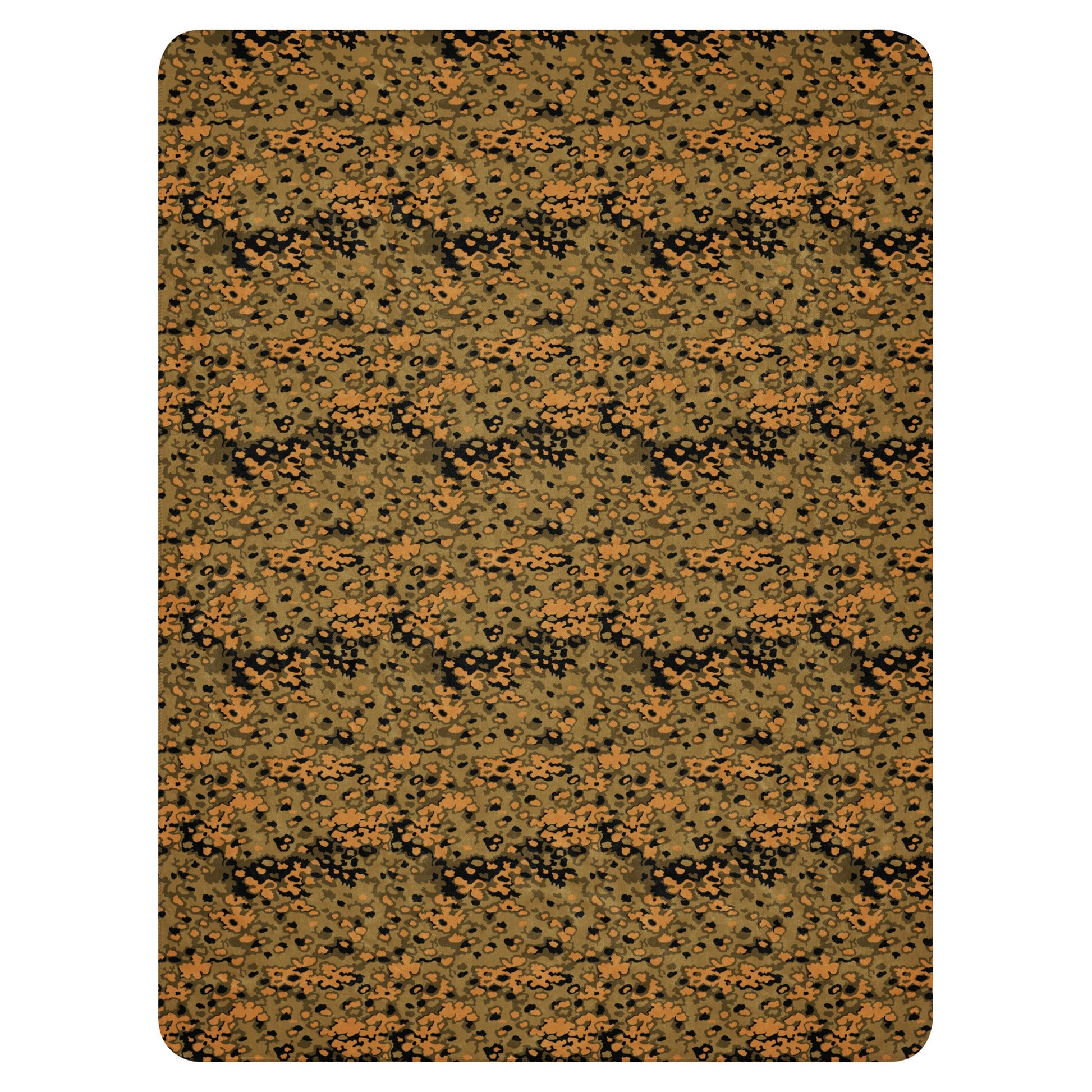 German Oak Leaf Eichenlaubmuster Autumn CAMO Sherpa blanket - Blankets