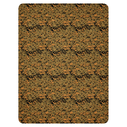 German Oak Leaf Eichenlaubmuster Autumn CAMO Sherpa blanket - Blankets