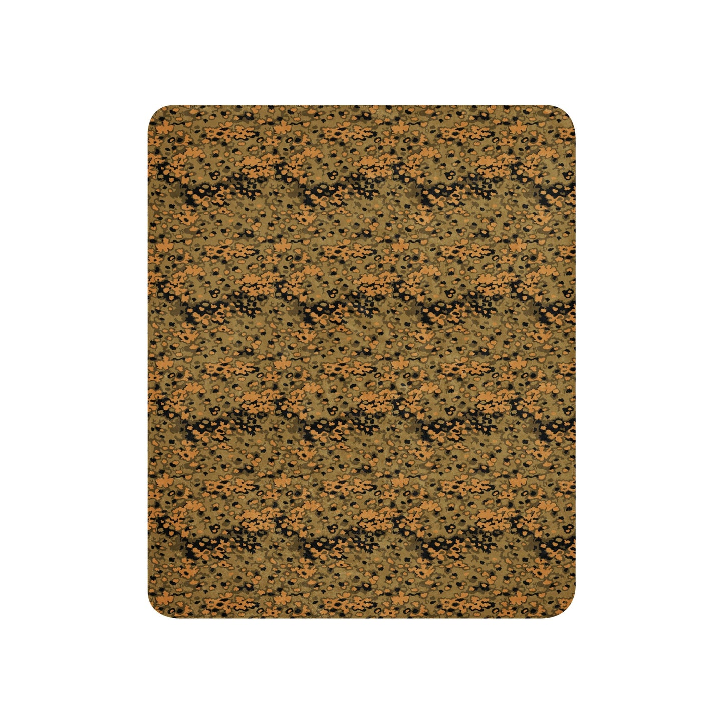 German Oak Leaf Eichenlaubmuster Autumn CAMO Sherpa Blanket