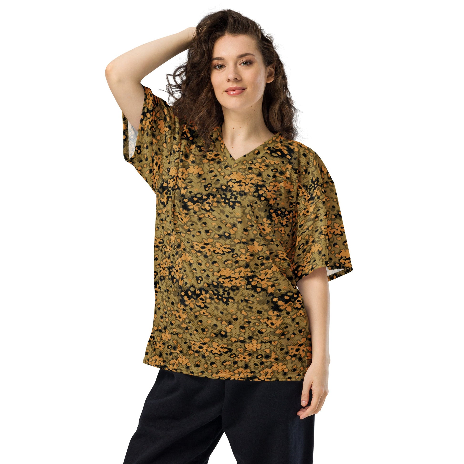 German Oak Leaf Eichenlaubmuster Autumn CAMO Unisex American Football Jersey