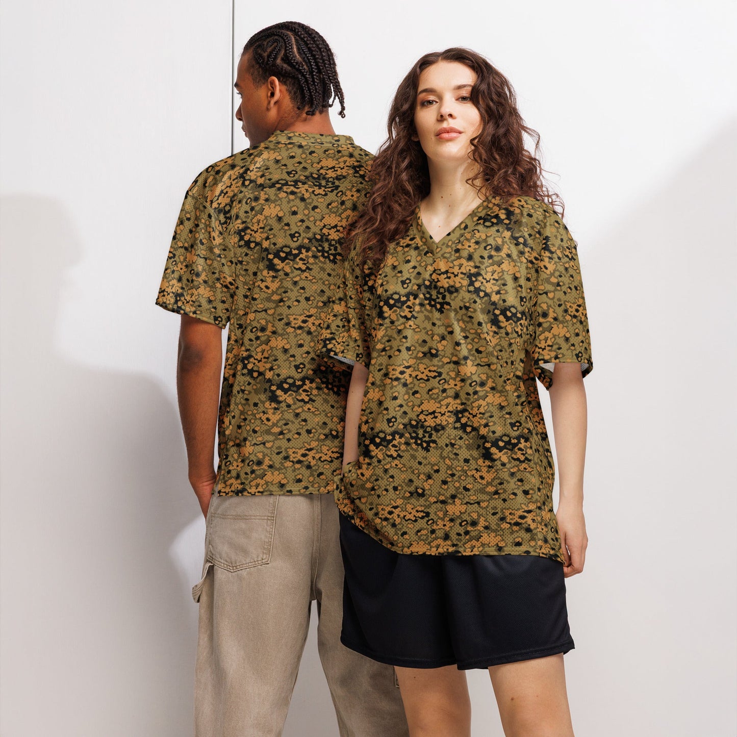 German Oak Leaf Eichenlaubmuster Autumn CAMO Unisex American Football Jersey