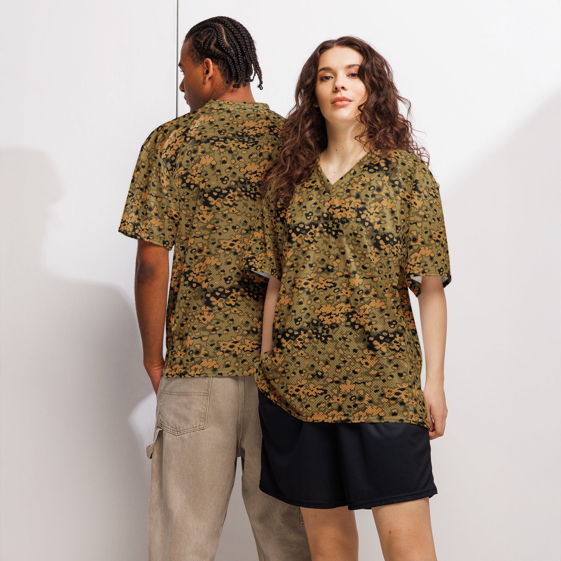 German Oak Leaf Eichenlaubmuster Autumn CAMO Unisex American Football Jersey