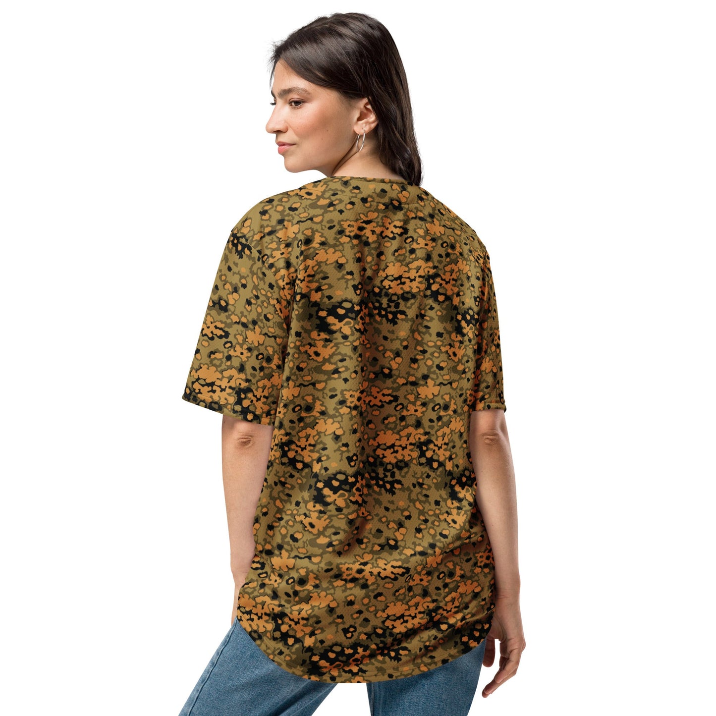 German Oak Leaf Eichenlaubmuster Autumn CAMO Unisex Baseball Jersey