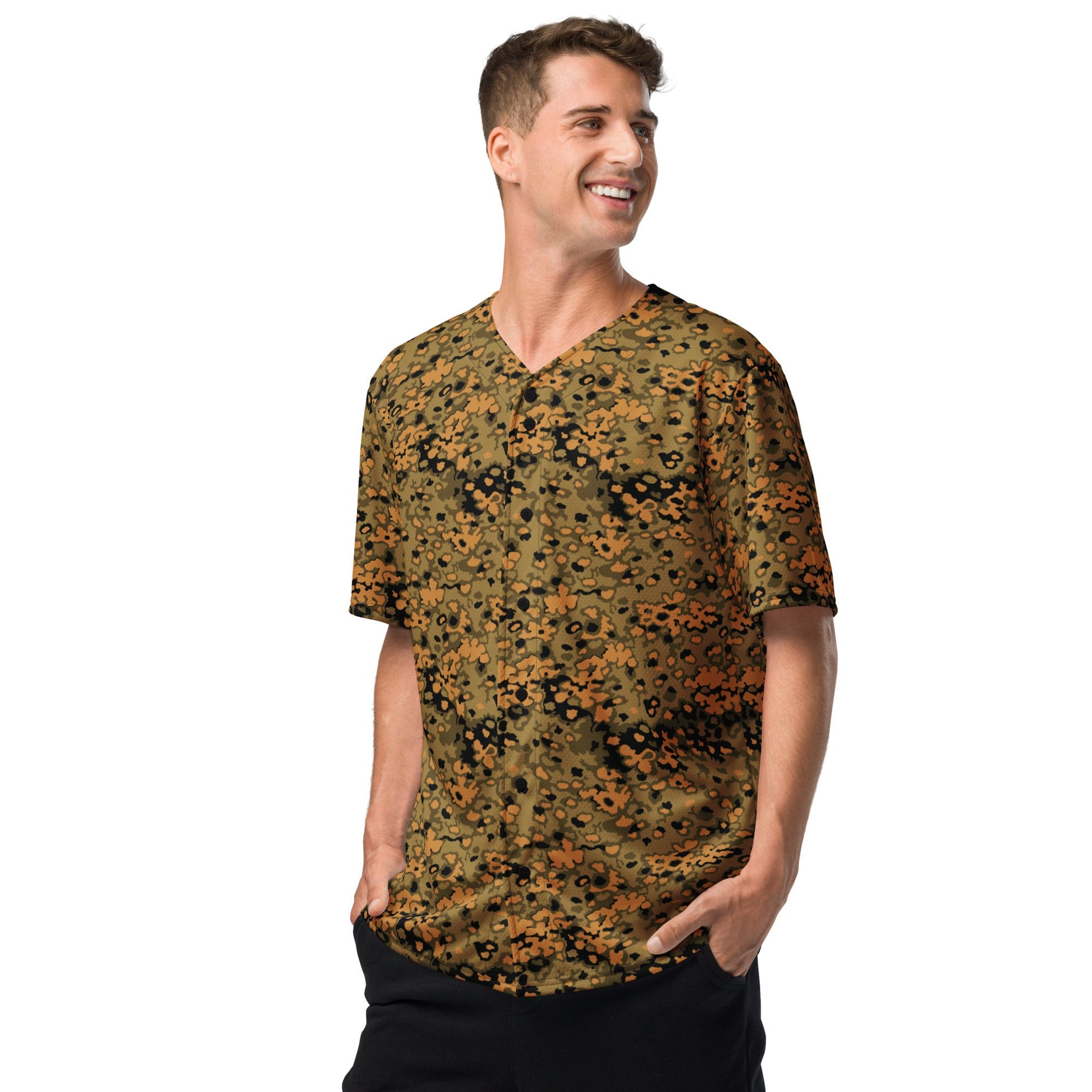 German Oak Leaf Eichenlaubmuster Autumn CAMO Unisex Baseball Jersey