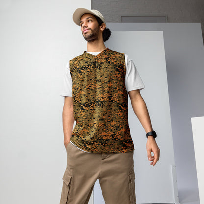 German Oak Leaf Eichenlaubmuster Autumn CAMO Unisex Basketball Jersey - 2XS