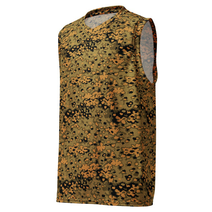 German Oak Leaf Eichenlaubmuster Autumn CAMO Unisex Basketball Jersey