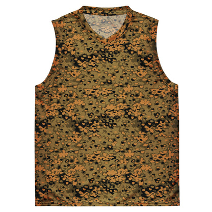 German Oak Leaf Eichenlaubmuster Autumn CAMO Unisex Basketball Jersey
