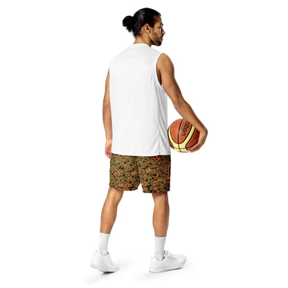 German Oak Leaf Eichenlaubmuster Autumn CAMO Unisex Mesh Shorts