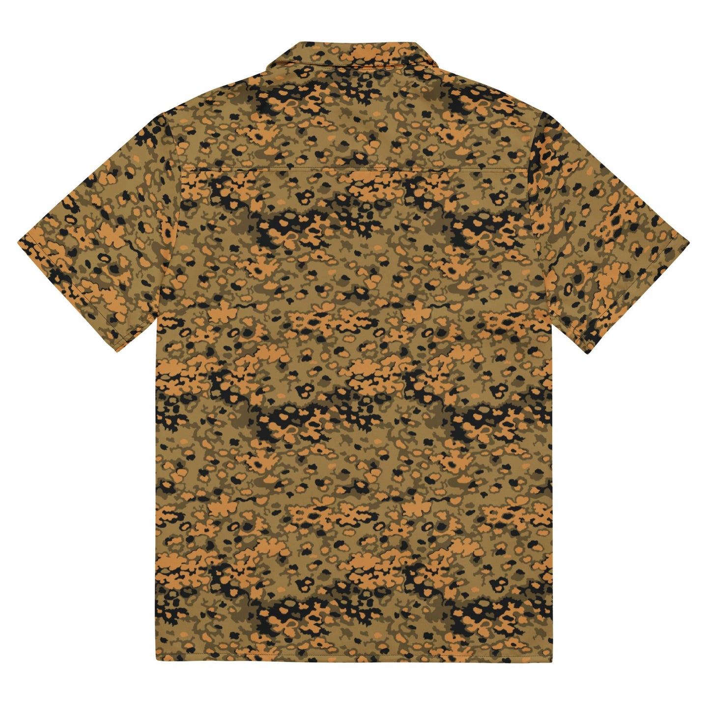 German Oak Leaf Eichenlaubmuster Autumn CAMO Unisex Short-Sleeve Button Shirt