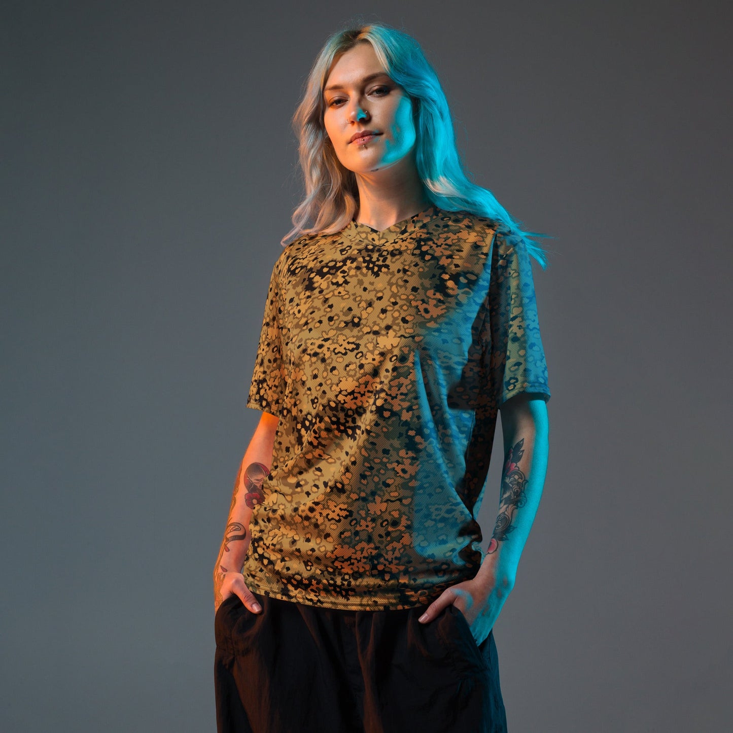 German Oak Leaf Eichenlaubmuster Autumn CAMO Unisex Sports Jersey