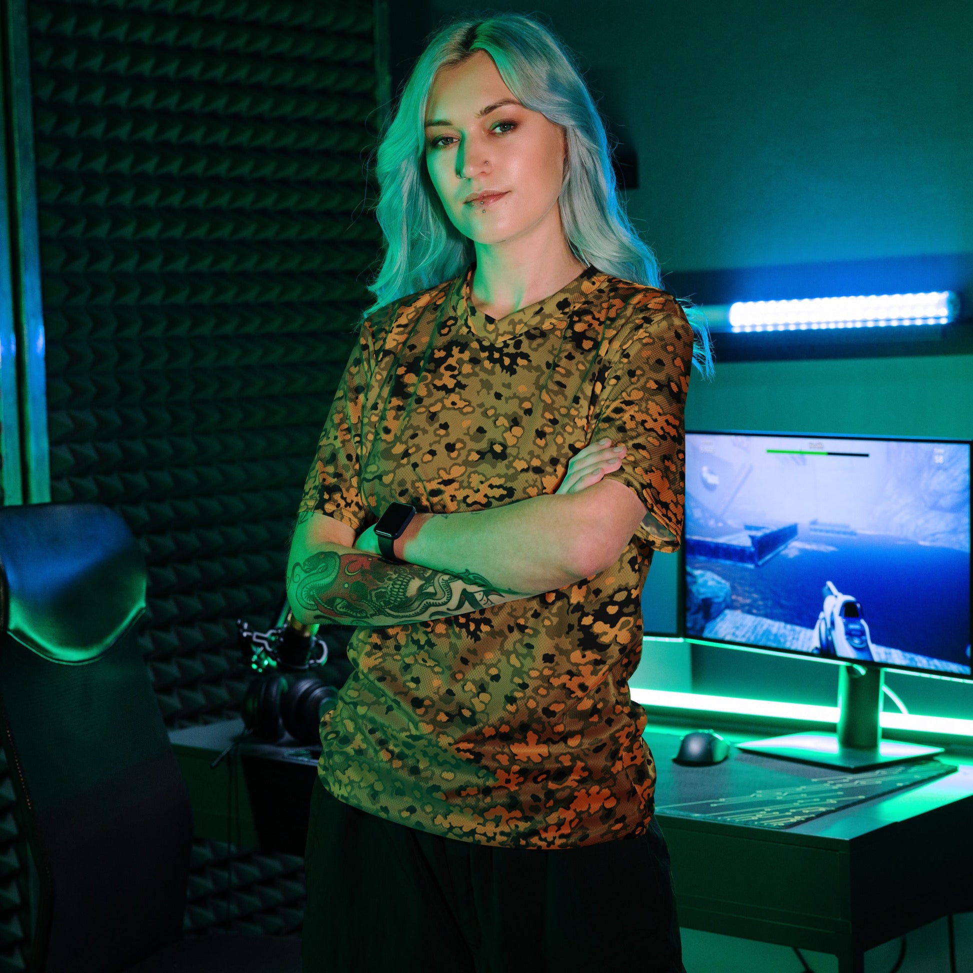 German Oak Leaf Eichenlaubmuster Autumn CAMO unisex sports jersey Sports Jerseys