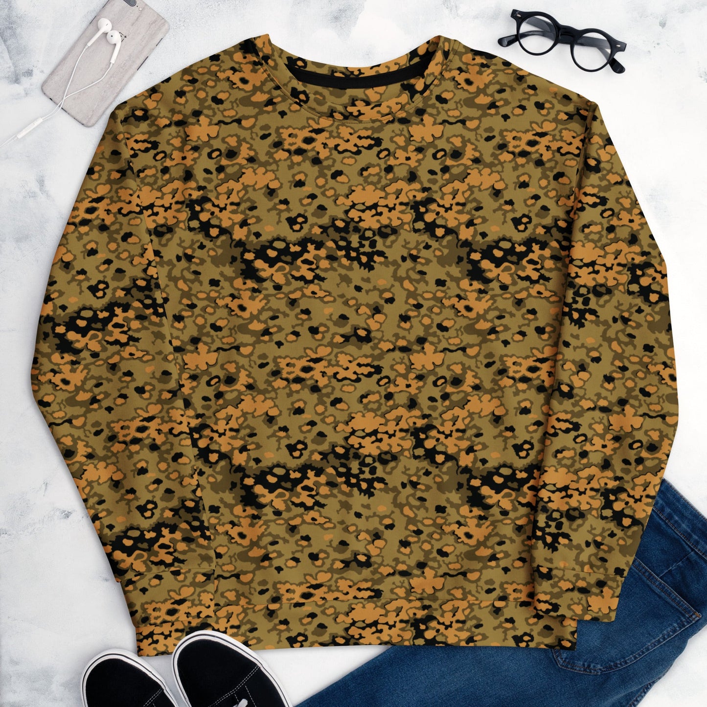 German Oak Leaf Eichenlaubmuster Autumn CAMO Unisex Sweatshirt