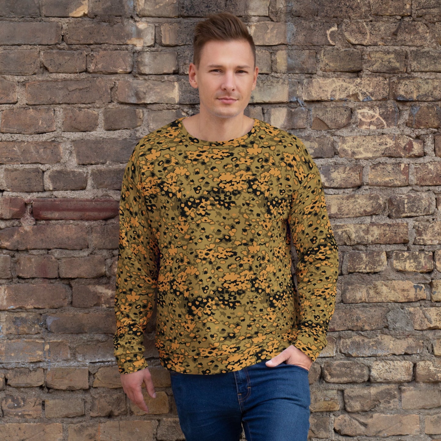 German Oak Leaf Eichenlaubmuster Autumn CAMO Unisex Sweatshirt - XS